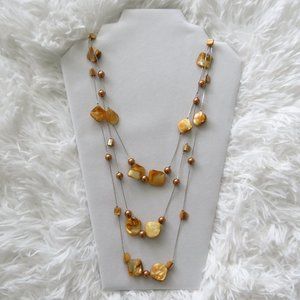 Earthy Stone Bead Necklace